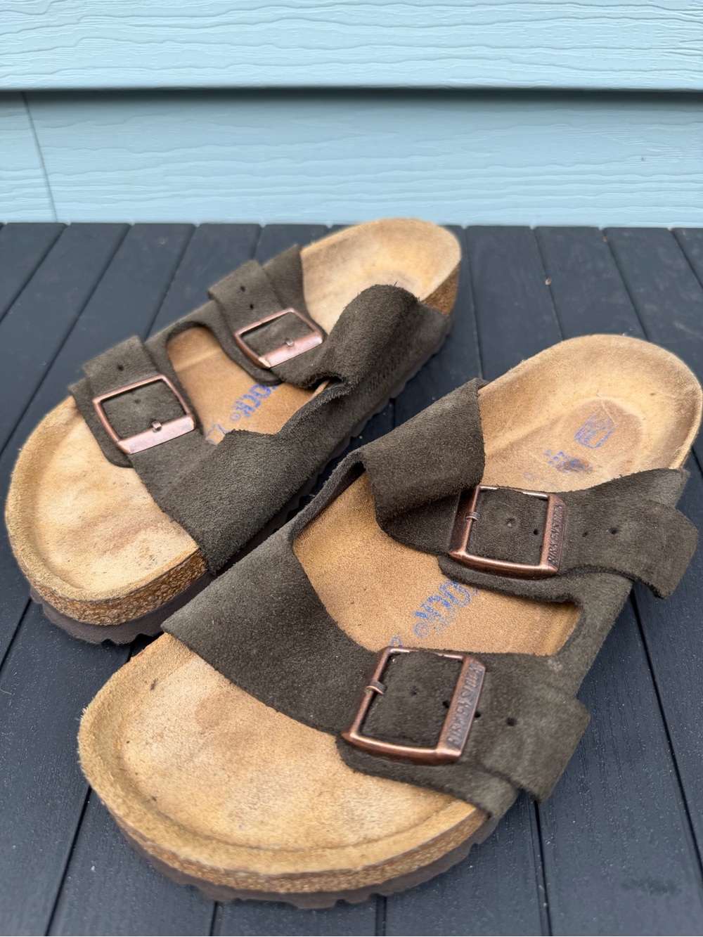 Birkenstock Arizona soft footbed  Mocha Sandals Women Size 35